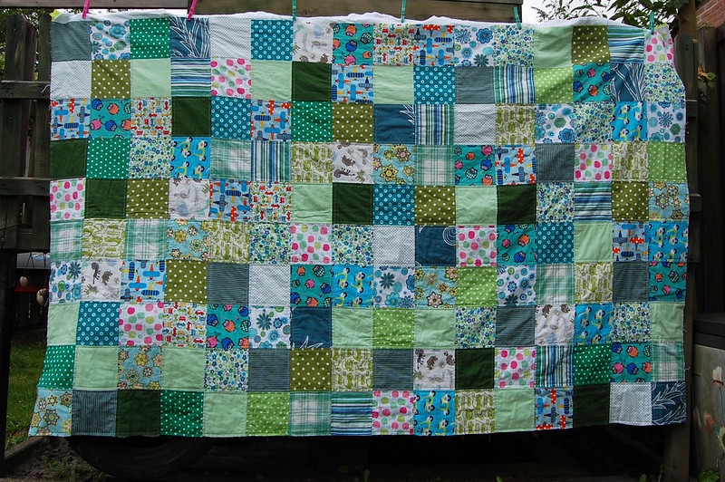 LB patchwork blanket WIP