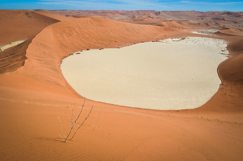 Dead Vlei salt pan from Big Daddy dune, Namibia