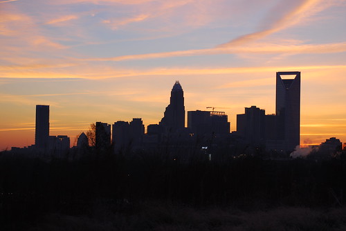 charlotte northcarolina america southernstates cityscape skyline morninglight backlighting photographybychristopherstrickland dawn sunrise earlymorning nikond40x