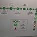 Illuminated network map onboard a Shanghai Metro ine 2 train