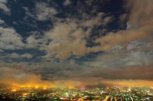 night nightscape cloudy taiwan nightscene 夜景 puli 埔里 虎頭山 nantou 飛行傘 smcpentaxda14mmf28 da14f28 da14