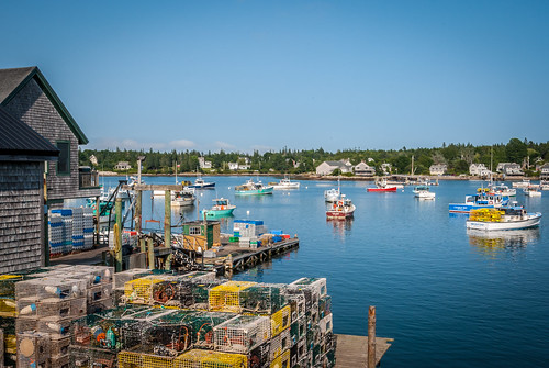 ocean new england water landscape boats harbor boat fishing nikon bass maine lobster traps trap d3000