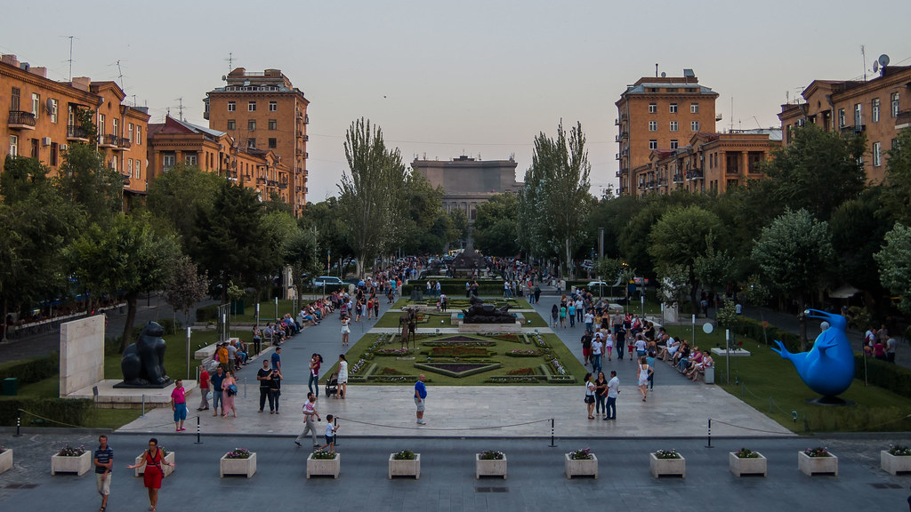 Evening View from the Cascade Complex, Yerevan, Armenia