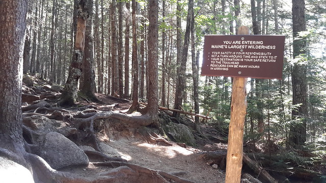 Hiking trail at Baxter State Park