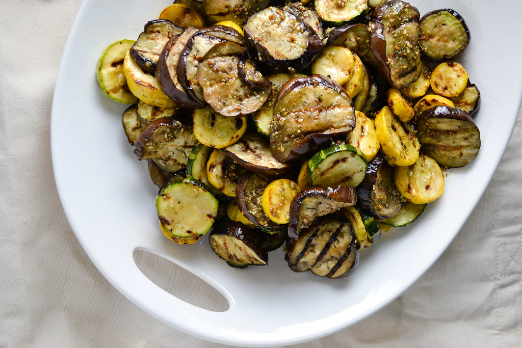 Grilled Eggplant and Zucchini with Za'atar Vinagrette | Things I Made Today