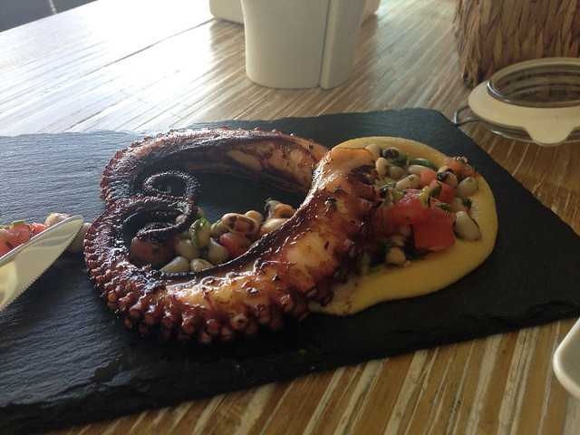 Grilled Octopus with Fava Beans