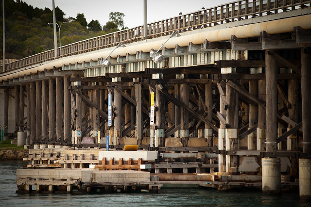 The old Fremantle traffic bridge, Western Australia
