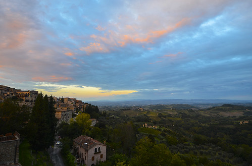 sunset italy tourism rudy tuscany sangimignano chiarello italiantowns rudychiarello