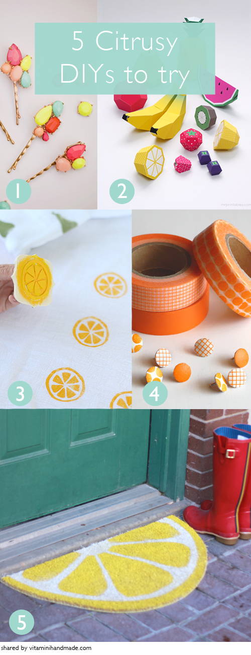 5 Citrusy DIYs to Try
