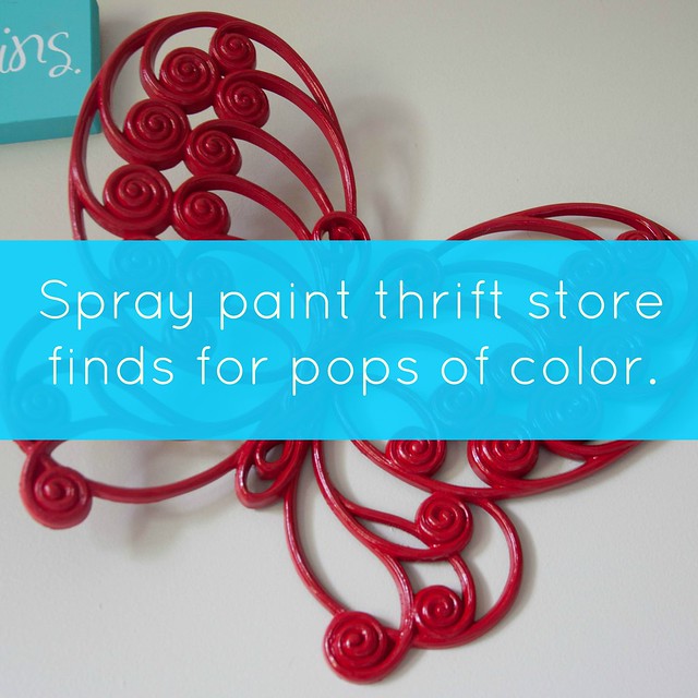 Spray Paint Thrift Store Finds for Pops of Color