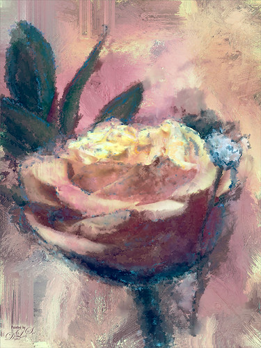 Image of a painted rose