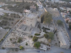 Kolossi castle. Cyprus. Kite aerial photography