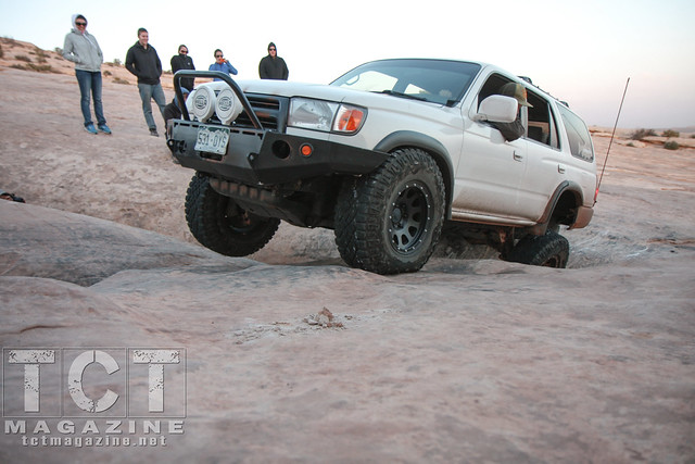 4Runners in Moab | Golden Crack is easily conquered by these able-bodied 4Runners.