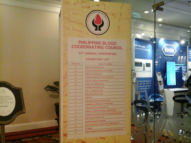 Philippine Blood Coordinating Council Exhibitors List 