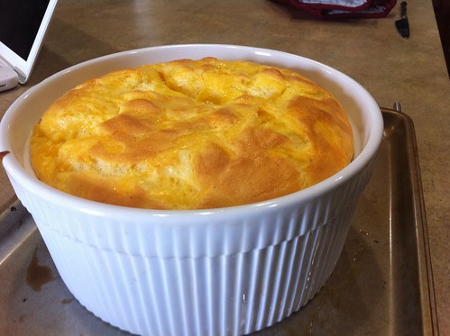 We finally found the perfect sized bowl for the souffle recipe we love. Yes!