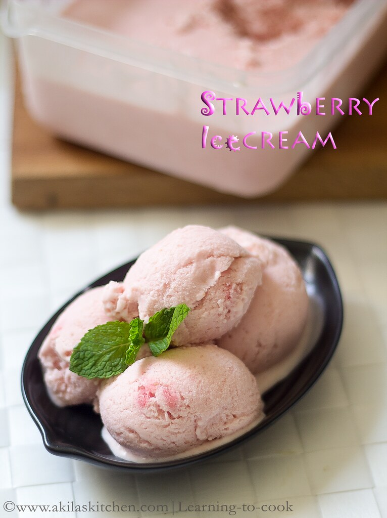 easy strawberry ice cream