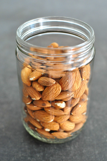 Almonds in a jar