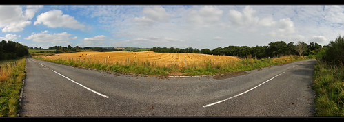 road panorama abandoned clouds fields windfarm blairgowrie a93 perthkinross craighallgorge