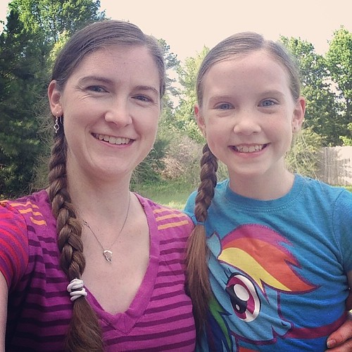 Me and my mini-me (who doesn't actually look all that much like me! ) :)