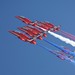 Red Arrows with jet trails