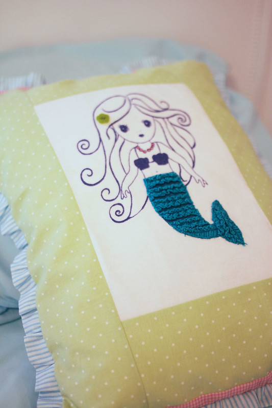 Mermaid Pillow Finished