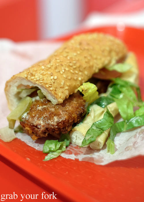 Persian falafel sandwich at Aria Persian Fast Food, Merrylands