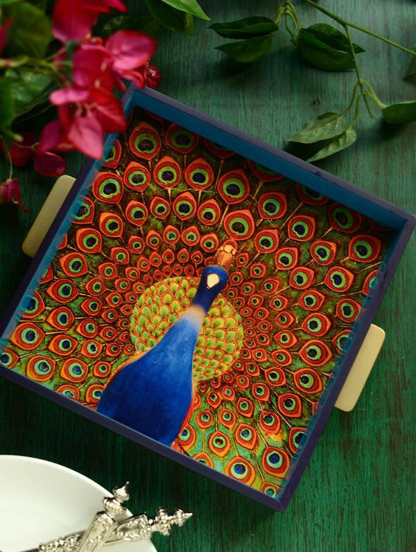 peacock tray