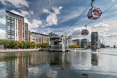 The Emirates Airline (Dangleway) terminus Emirates Royal Docks end