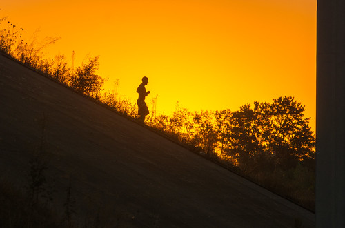 sunset people exercise lifestyle runner silohuette intervals
