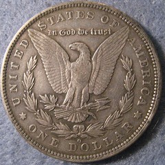 First dollar adjusted in the new orleans mint reverse