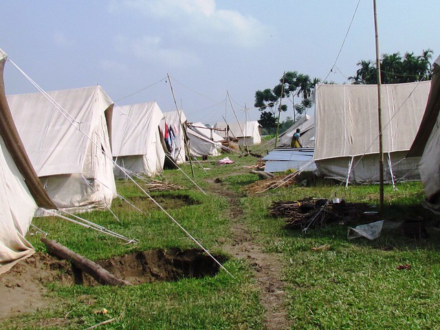 The camps at Narayanguri in Baksa in Assam's BTAD.