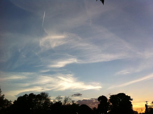 sunset clouds backyard iphone