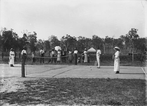 tennis queensland 1915 tenniscourts statelibraryofqueensland tennisplayers tennisnets slq helidon
