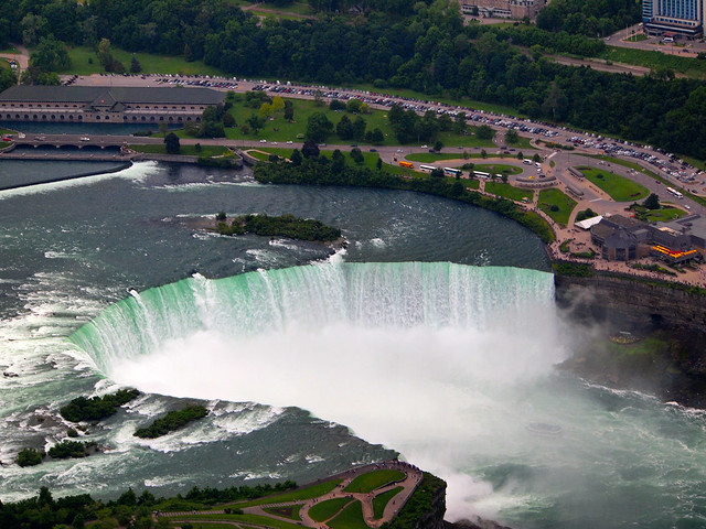 Niagara Falls from a Helicopter