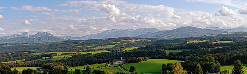 panorama bayern deutschland oberbayern bayernbavaria irschenberg wilparting