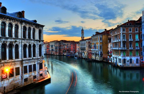 venice italy rialtobridge sunrise europe italia venezia hdr rexmontalbanphotography