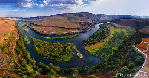panorama landscape idaho snakeriver aerialphotography drone jamesneeley aerialpanorama djiphantom2vision