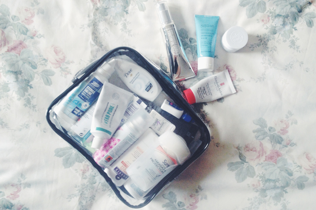hand luggage beauty essentials