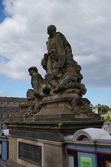 Monument on the North Bridge, Edinburgh, Scotland