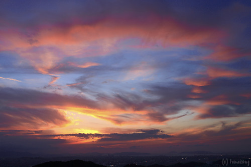 sunset sky japan canon 夕陽 fukuoka umi 空 夕焼け 福岡 展望 kasuya 糟屋 宇美 井野山 inoyama ゴリラ山