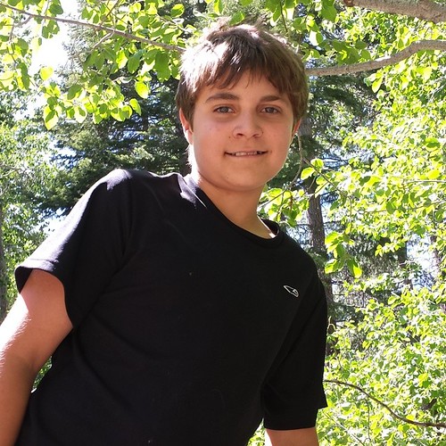 My lovely son #12yearold #summer #woods