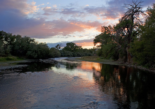 sunset color water river colorado colorful pueblo arkansasriver dwl danceswithlight