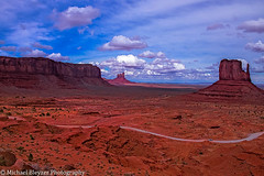 Clouds over Monument Valley