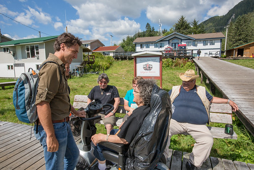 Justin and Jody Wilson-Raybould, liberal candidate for Vancouver-Granville, meet residents in Kitimat, British Columbia. August 6, 2014.