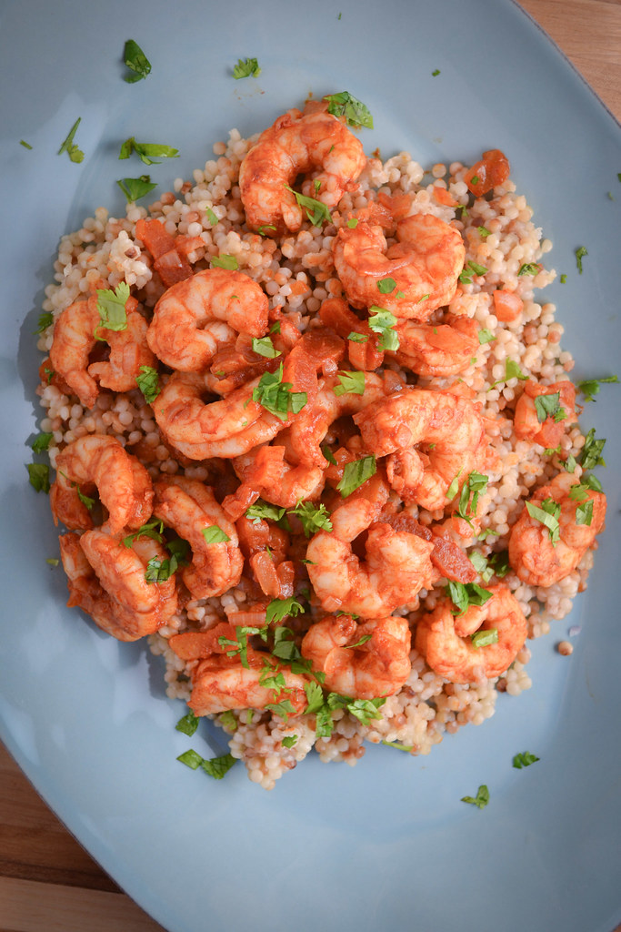 Mediterranean Spiced Shrimp & Couscous | Things I Made Today