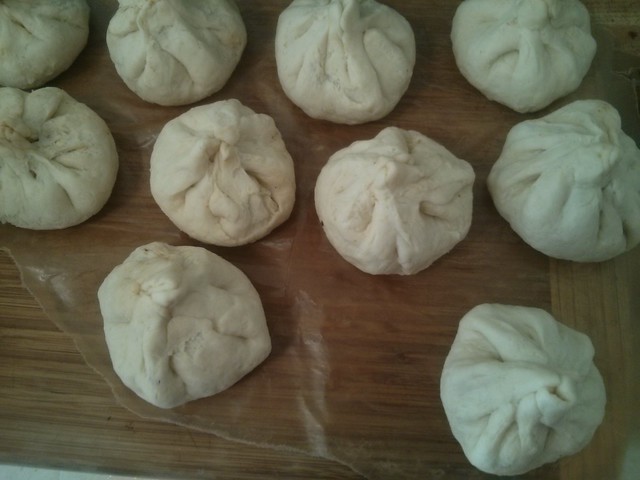 Making BBQ Pork Buns with Coleslaw
