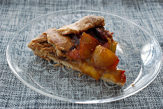 Plum and fig galette