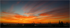 Fremantle harbour sunset