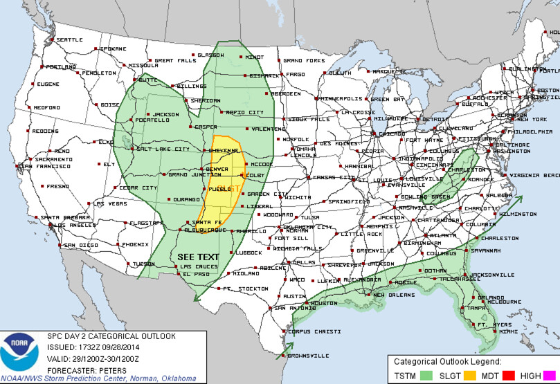 SPC Severe weather outlook