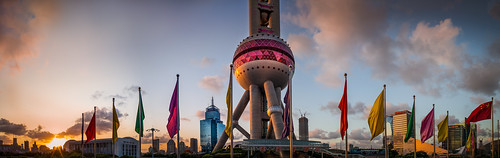china leica sunset colour tower shanghai pano 28mm flags pearl m240 leicam240